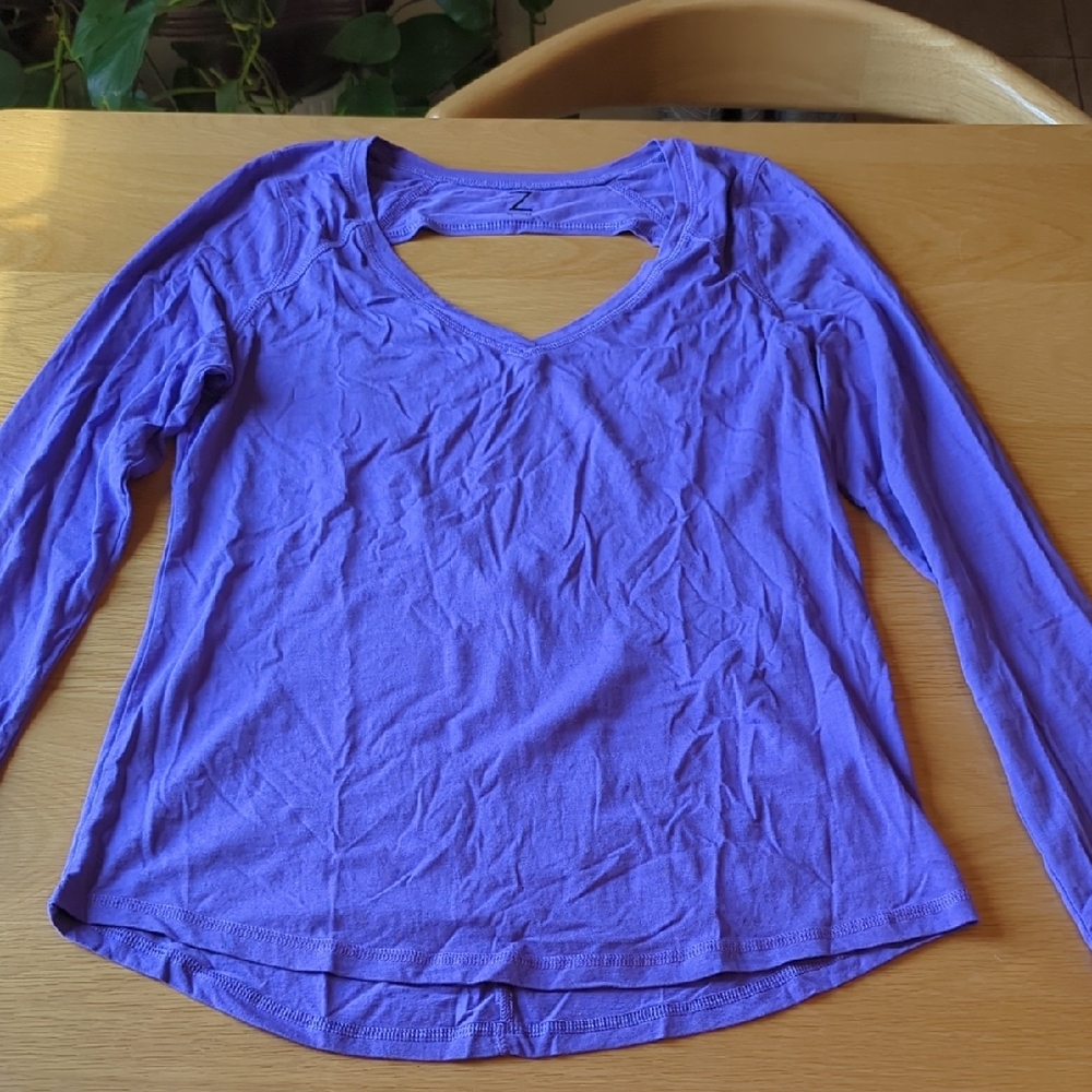 Zella Women's Purple Long Sleeve Blouse